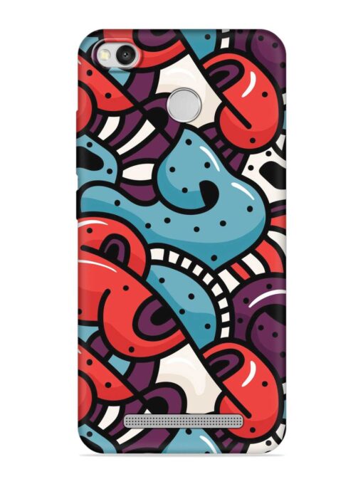 Seamless Backdrop Colorful Embossed Soft Silicone Case for Xiaomi Redmi 3S Zapvi