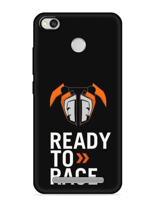 Ready To Race Embossed Soft Silicone Case for Xiaomi Redmi 3S Zapvi