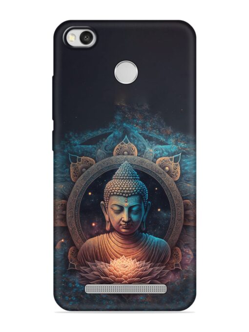 Gautam Buddha Embossed Soft Silicone Case for Xiaomi Redmi 3S Zapvi