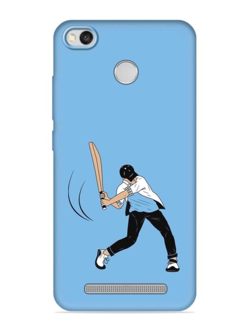 Cricket Gully Boy Embossed Soft Silicone Case for Xiaomi Redmi 3S Prime Zapvi