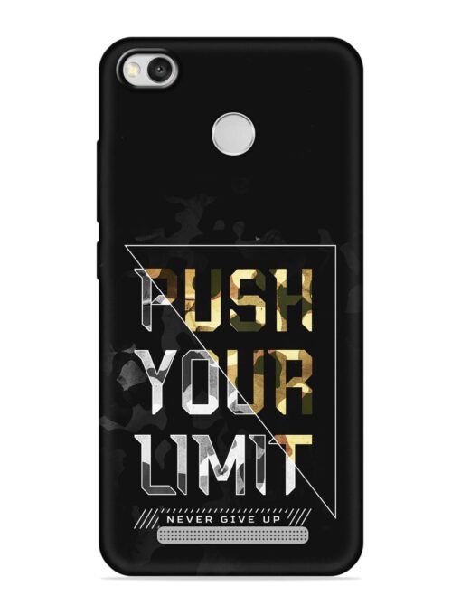 Push Your Limits Embossed Soft Silicone Case for Xiaomi Redmi 3S Prime Zapvi