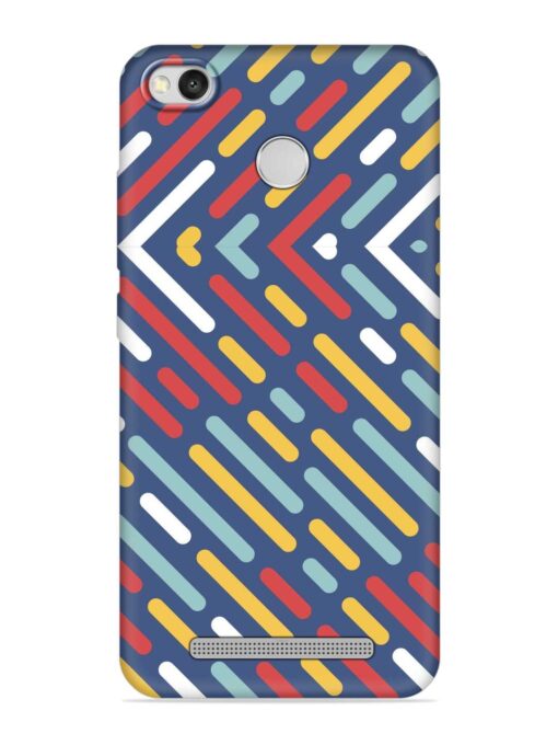 Colored Lines Embossed Soft Silicone Case for Xiaomi Redmi 3S Prime Zapvi