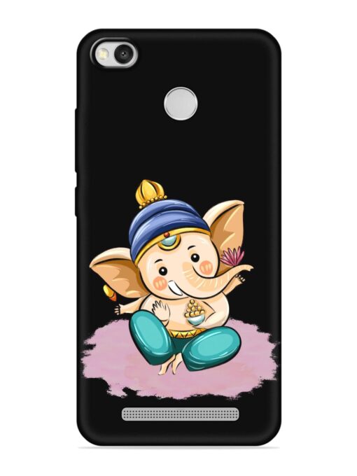 Bal Ganesh Vector Art Embossed Soft Silicone Case for Xiaomi Redmi 3S Prime Zapvi