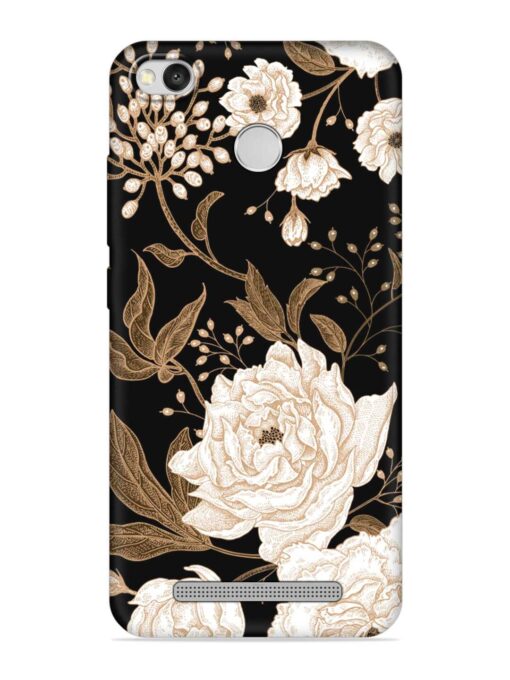 Peonies Roses Floral Embossed Soft Silicone Case for Xiaomi Redmi 3S Prime Zapvi