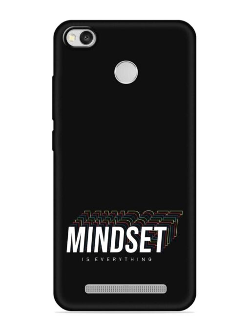 Mindset Everything Slogan Embossed Soft Silicone Case for Xiaomi Redmi 3S Prime Zapvi