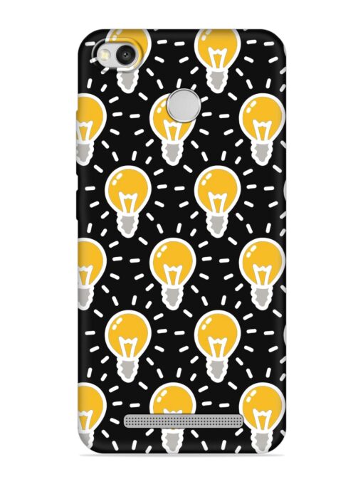 Light Bulb Seamless Embossed Soft Silicone Case for Xiaomi Redmi 3S Prime Zapvi