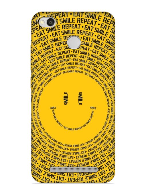 Smiley Embossed Soft Silicone Case for Xiaomi Redmi 3S Prime Zapvi