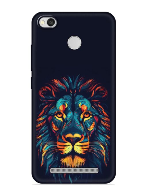 Colorful Lion Embossed Soft Silicone Case for Xiaomi Redmi 3S Prime Zapvi