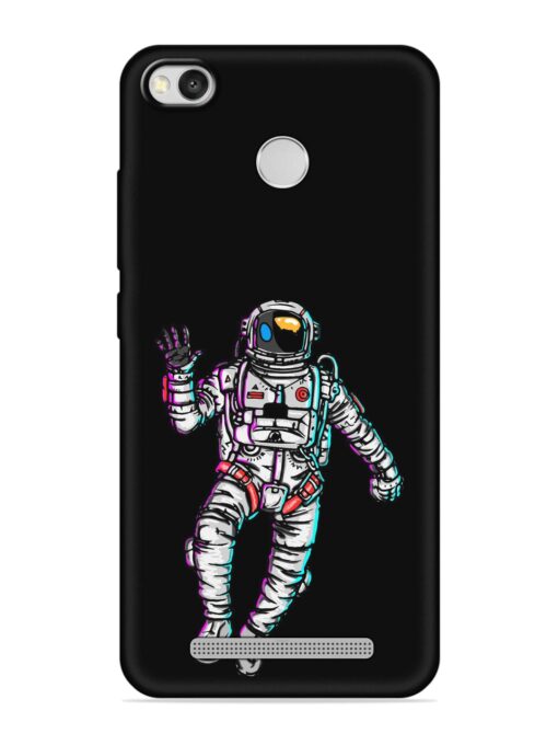 Spaceman Embossed Soft Silicone Case for Xiaomi Redmi 3S Prime Zapvi