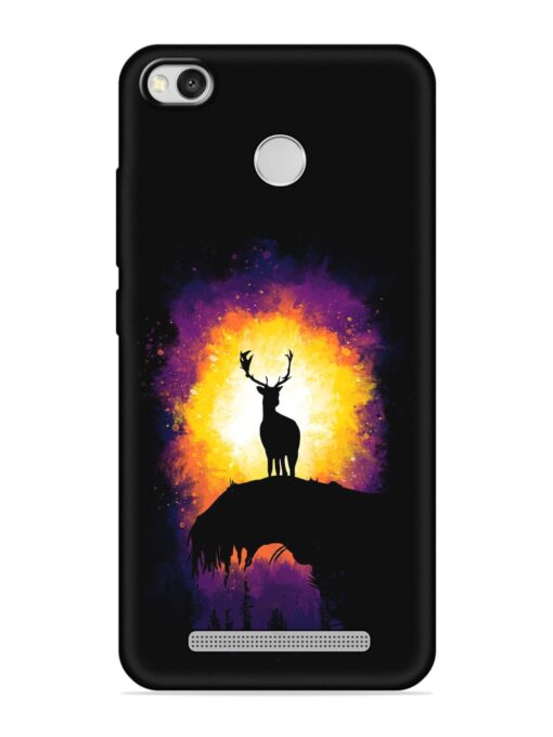 Elk Animal Art Embossed Soft Silicone Case for Xiaomi Redmi 3S Prime Zapvi