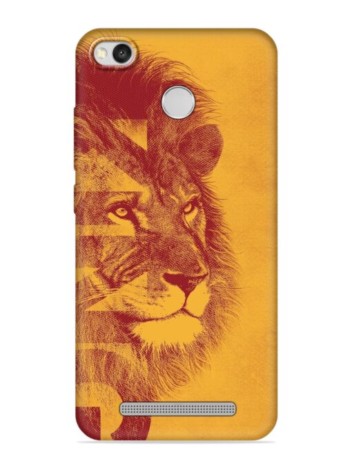 Gold Lion Crown Art Embossed Soft Silicone Case for Xiaomi Redmi 3S Prime Zapvi