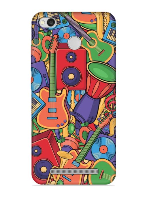 Colorful Music Art Embossed Soft Silicone Case for Xiaomi Redmi 3S Prime Zapvi