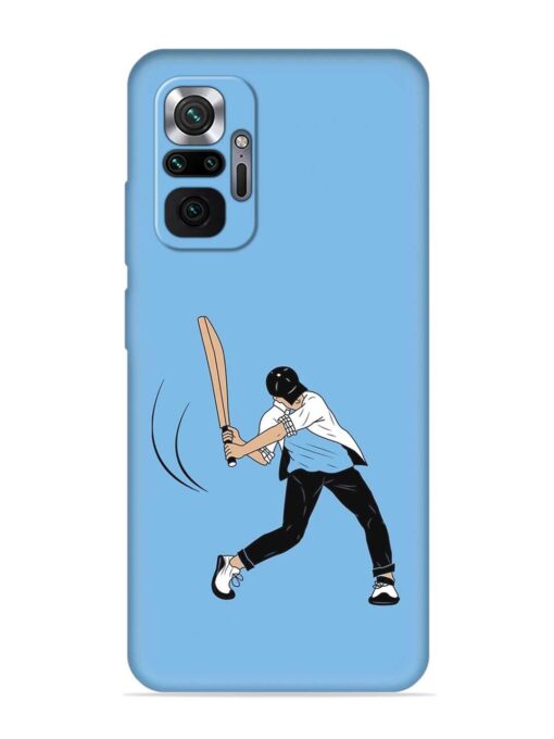 Cricket Gully Boy Embossed Soft Silicone Case for Xiaomi Redmi Note 10 Pro Max Zapvi