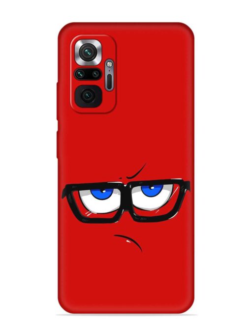 Rad Angry Face Embossed Soft Silicone Case for Xiaomi Redmi Note 10 Pro Max Zapvi