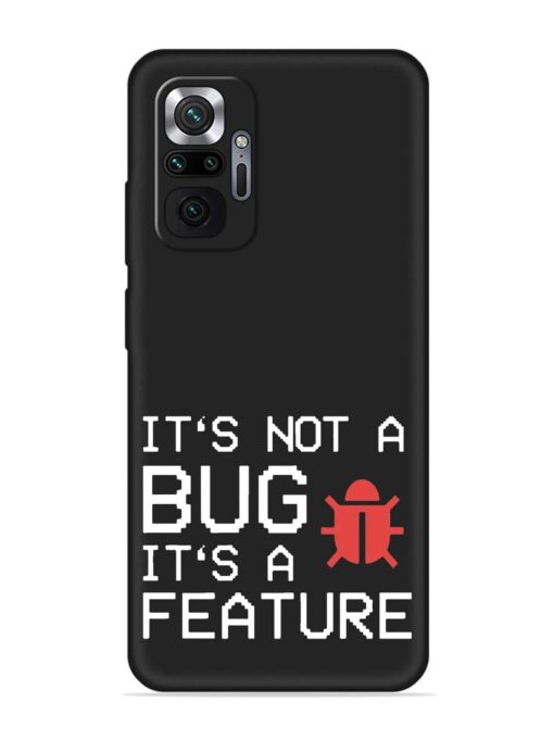 Not Bug Feature Embossed Soft Silicone Case for Xiaomi Redmi Note 10 Pro Max Zapvi