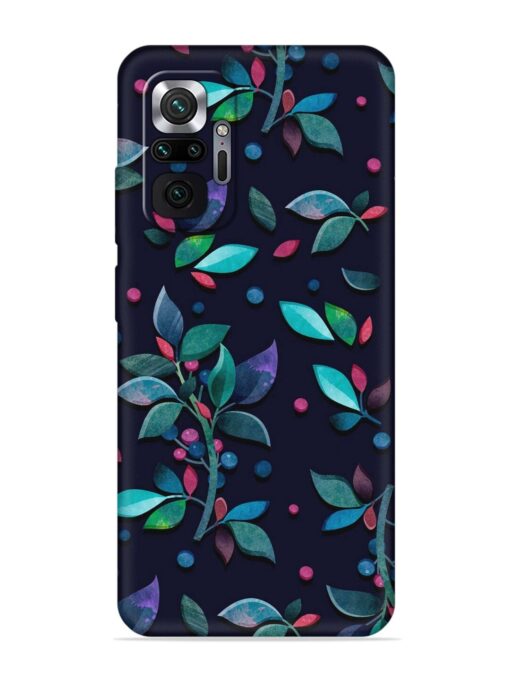 Decorative Watercolor Flower Embossed Soft Silicone Case for Xiaomi Redmi Note 10 Pro Max Zapvi