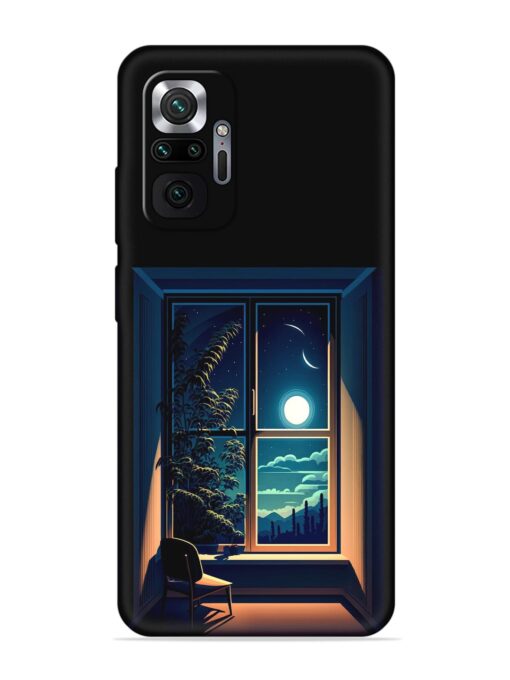 Night View At Window Embossed Soft Silicone Case for Xiaomi Redmi Note 10 Pro Max Zapvi