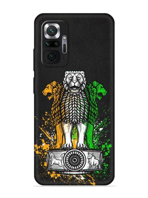 Pillars Of Ashoka Embossed Soft Silicone Case for Xiaomi Redmi Note 10 Pro Max Zapvi