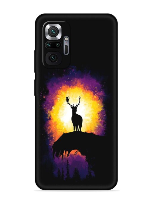 Elk Animal Art Embossed Soft Silicone Case for Xiaomi Redmi Note 10 Pro Max Zapvi