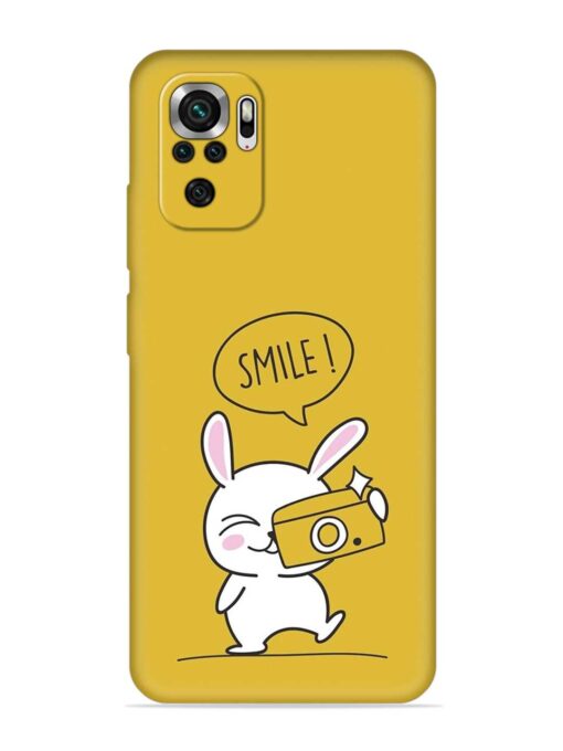 Hey Smile Please Embossed Soft Silicone Case for Xiaomi Redmi Note 10S Zapvi