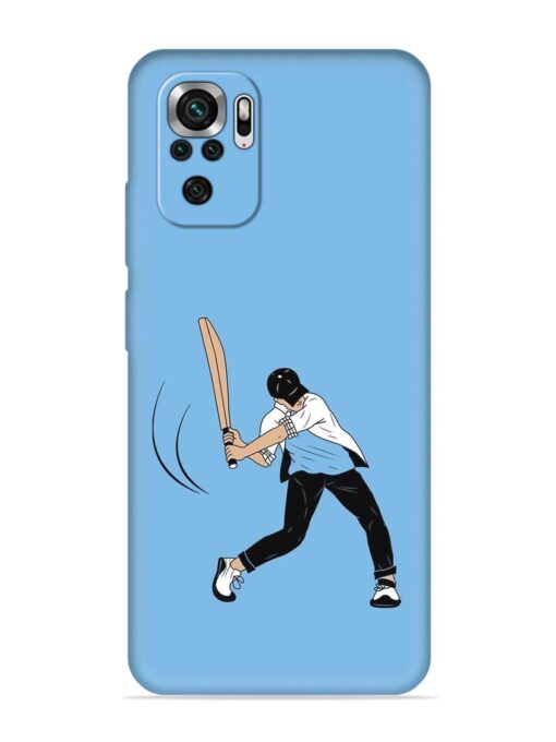 Cricket Gully Boy Embossed Soft Silicone Case for Xiaomi Redmi Note 10S Zapvi