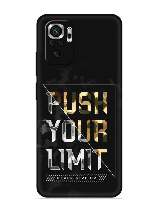 Push Your Limits Embossed Soft Silicone Case for Xiaomi Redmi Note 10S Zapvi