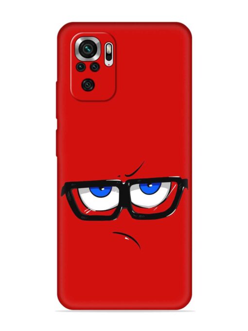 Rad Angry Face Embossed Soft Silicone Case for Xiaomi Redmi Note 10S Zapvi