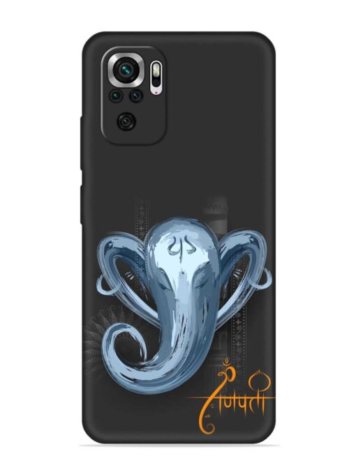 Illustration Lord Ganpati Embossed Soft Silicone Case for Xiaomi Redmi Note 10S Zapvi