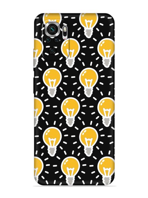 Light Bulb Seamless Embossed Soft Silicone Case for Xiaomi Redmi Note 10S Zapvi