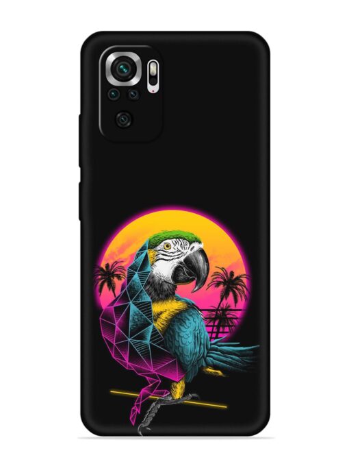 Rad Parrot Embossed Soft Silicone Case for Xiaomi Redmi Note 10S Zapvi