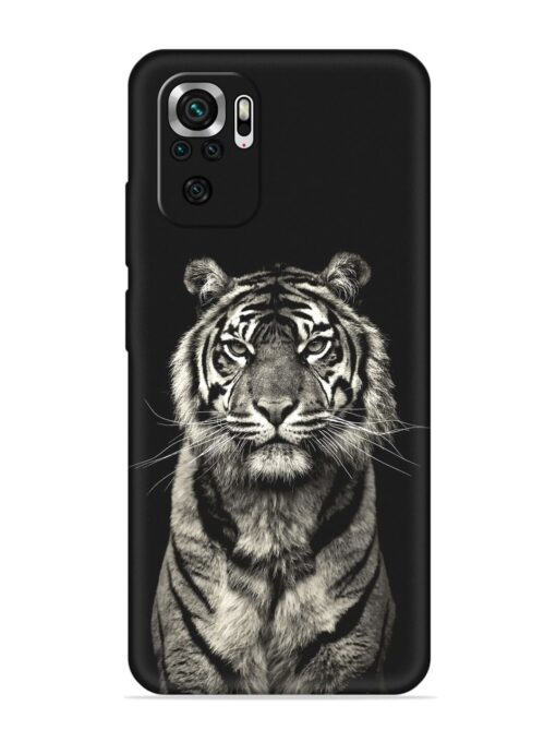 Tiger Art Embossed Soft Silicone Case for Xiaomi Redmi Note 10S Zapvi