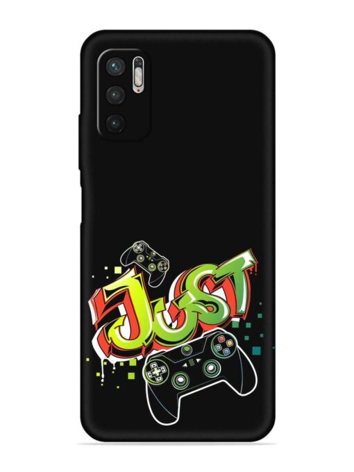 Graffiti Gamepad Illustration Embossed Soft Silicone Case for Xiaomi Redmi Note 10T (5G) Zapvi