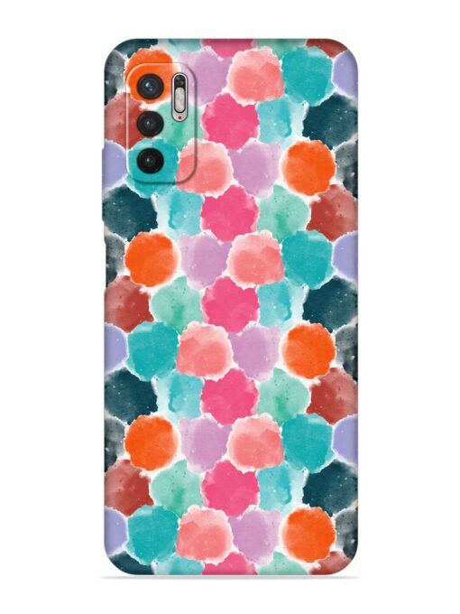 Colorful Seamless Pattern Embossed Soft Silicone Case for Xiaomi Redmi Note 10T (5G) Zapvi