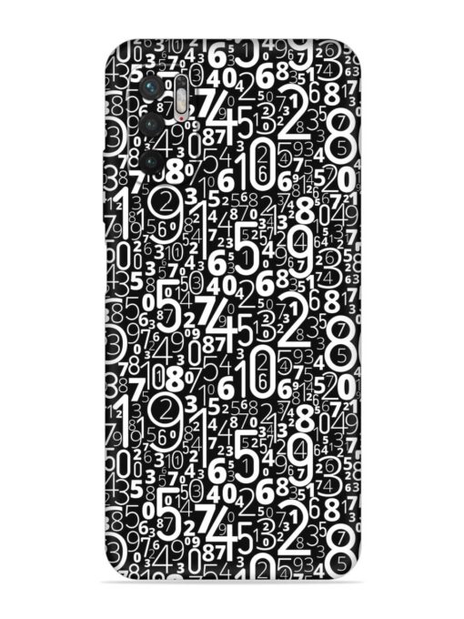 Many Numbers Different Embossed Soft Silicone Case for Xiaomi Redmi Note 10T (5G) Zapvi