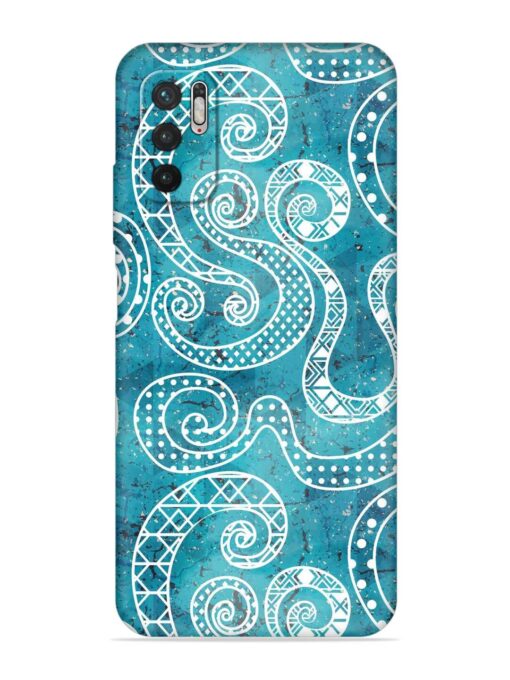 Vintage Curved Seamless Embossed Soft Silicone Case for Xiaomi Redmi Note 10T (5G) Zapvi