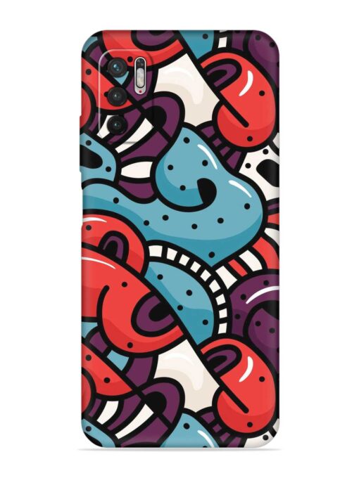 Seamless Backdrop Colorful Embossed Soft Silicone Case for Xiaomi Redmi Note 10T (5G) Zapvi