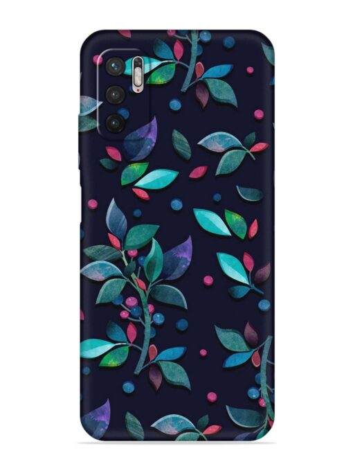 Decorative Watercolor Flower Embossed Soft Silicone Case for Xiaomi Redmi Note 10T (5G) Zapvi