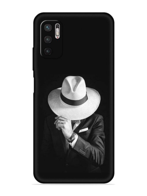 Men Under Hat Embossed Soft Silicone Case for Xiaomi Redmi Note 10T (5G) Zapvi