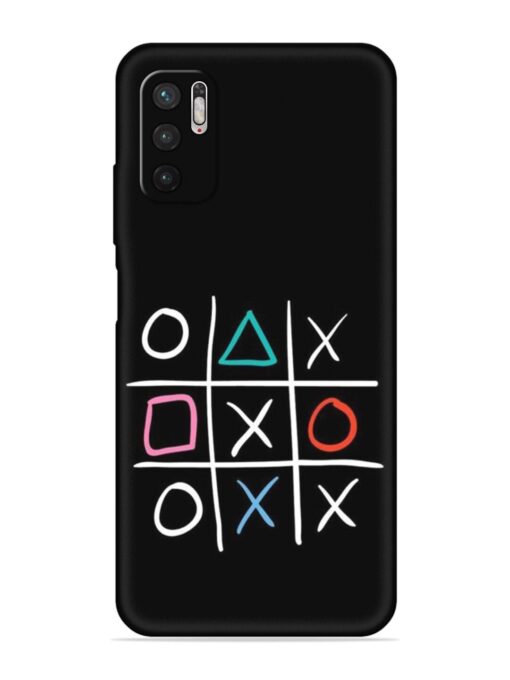 Super Neon Tic-Tac-Toe Embossed Soft Silicone Case for Xiaomi Redmi Note 10T (5G) Zapvi