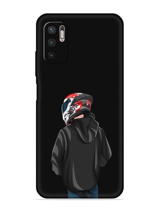 Motorcycle Rider Embossed Soft Silicone Case for Xiaomi Redmi Note 10T (5G) Zapvi