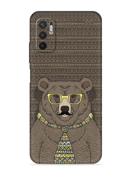 Grizzly Bear Embossed Soft Silicone Case for Xiaomi Redmi Note 10T (5G) Zapvi