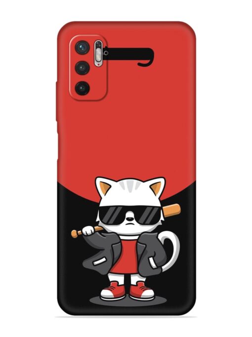 Cool Little Bear Cartoon Embossed Soft Silicone Case for Xiaomi Redmi Note 10T (5G) Zapvi