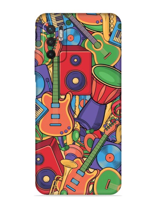 Colorful Music Art Embossed Soft Silicone Case for Xiaomi Redmi Note 10T (5G) Zapvi