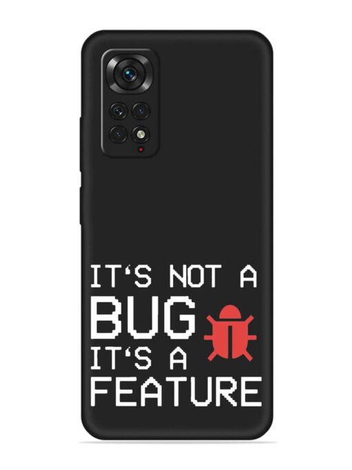 Not Bug Feature Embossed Soft Silicone Case for Xiaomi Redmi Note 11 Zapvi