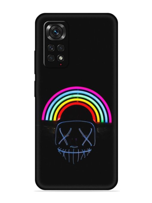 Mask Rainbow Embossed Soft Silicone Case for Xiaomi Redmi Note 11 Zapvi