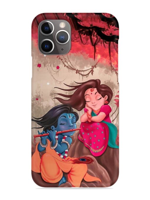 Radhe Krishna Water Art Snap Case for Apple Iphone 11 Pro Zapvi