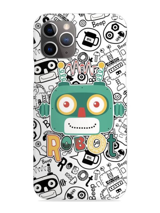 Robot Modern Seamless Pattern Snap Case for Apple Iphone 11 Pro Zapvi