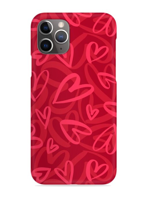 Seamless Romantic Pattern Snap Case for Apple Iphone 11 Pro Zapvi