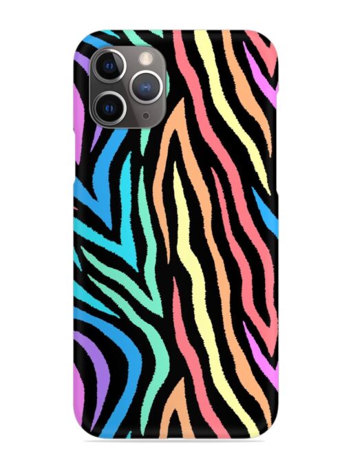 Colorful Abstract Zebra Snap Case for Apple Iphone 11 Pro Zapvi