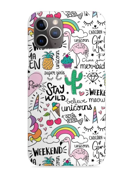 Unicorn Ice Cream Snap Case for Apple Iphone 11 Pro Zapvi